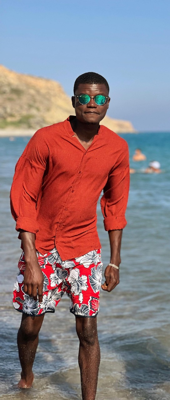 man, nature, fashion, beach, glasses, portrait, rayban, shorts, vacation, barefoot, pissouri, cyprus, outdoors